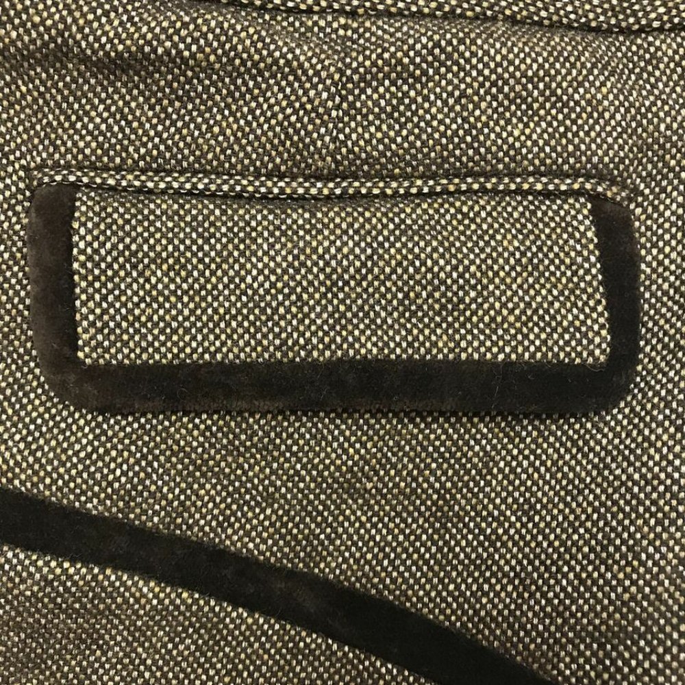 CLUB MONACO Sz 6 Skirt Brown Tweed faux Back Pocke - Picture 3 of 6